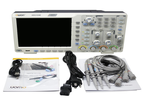 OWON XDS3104E touch-screen Oscilloscope 100Mhz 4 Ch freeI2C,SPI,RS232,CAN decode